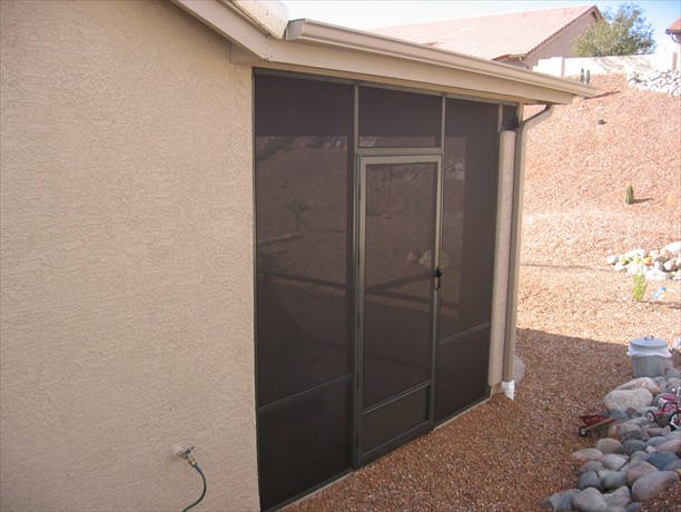 Bronze swinging door