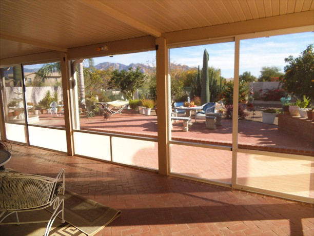 White frame inside view